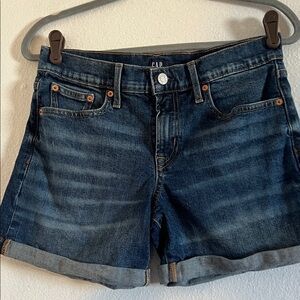 GAP Women's Dark Wash Jean Shorts